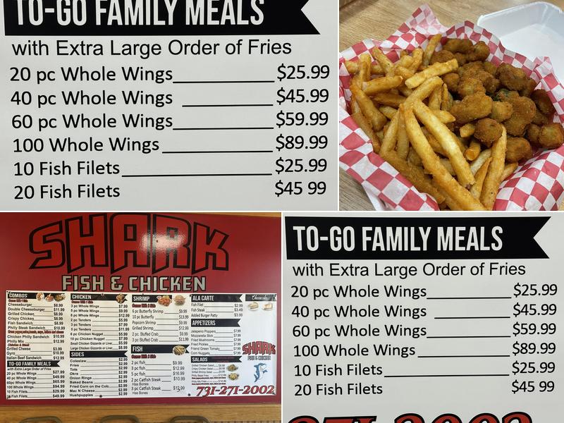 Shark Menu