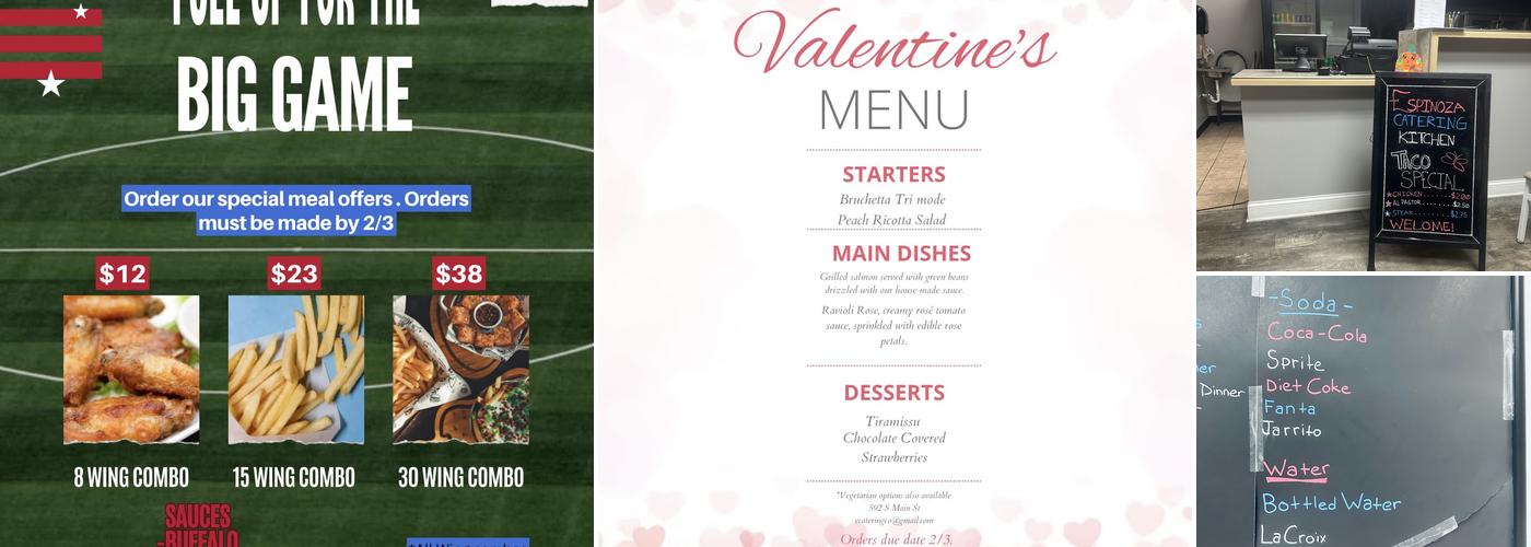 Espinoza's Catering Kitchen Menu