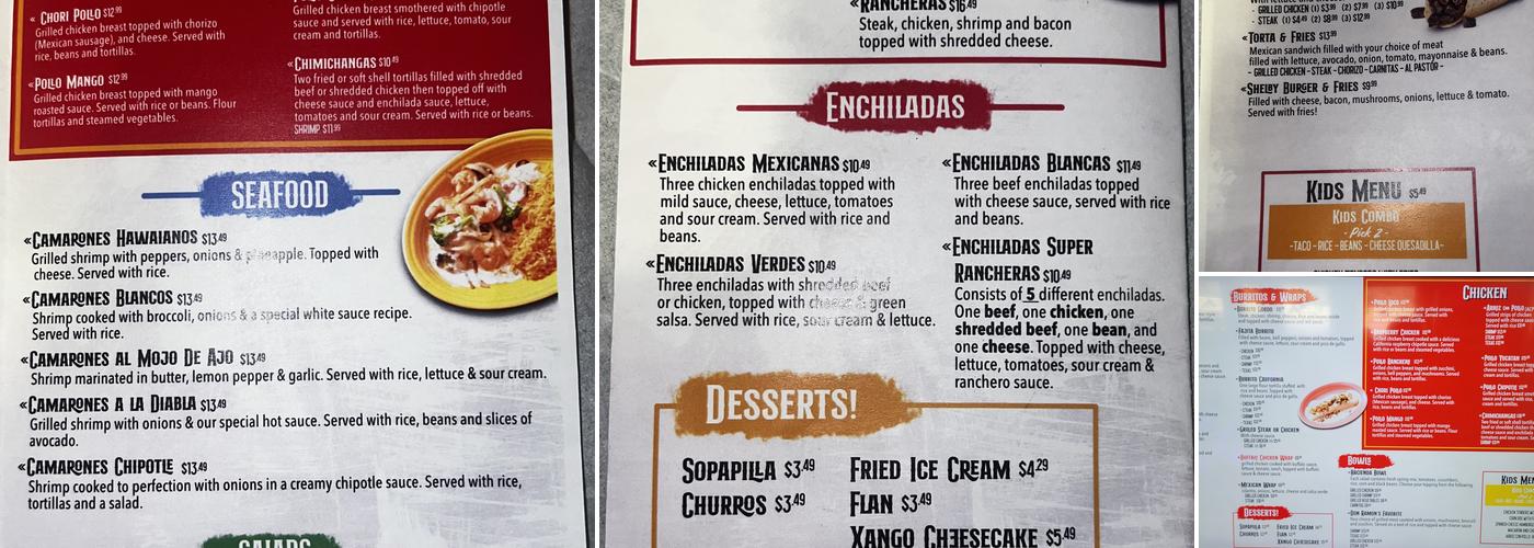 Don Ramons Express Menu