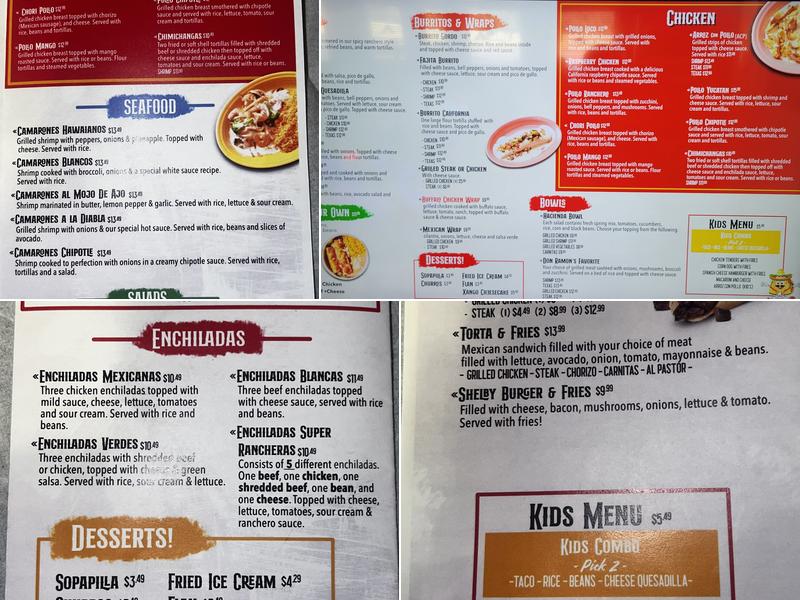 Don Ramons Express Menu