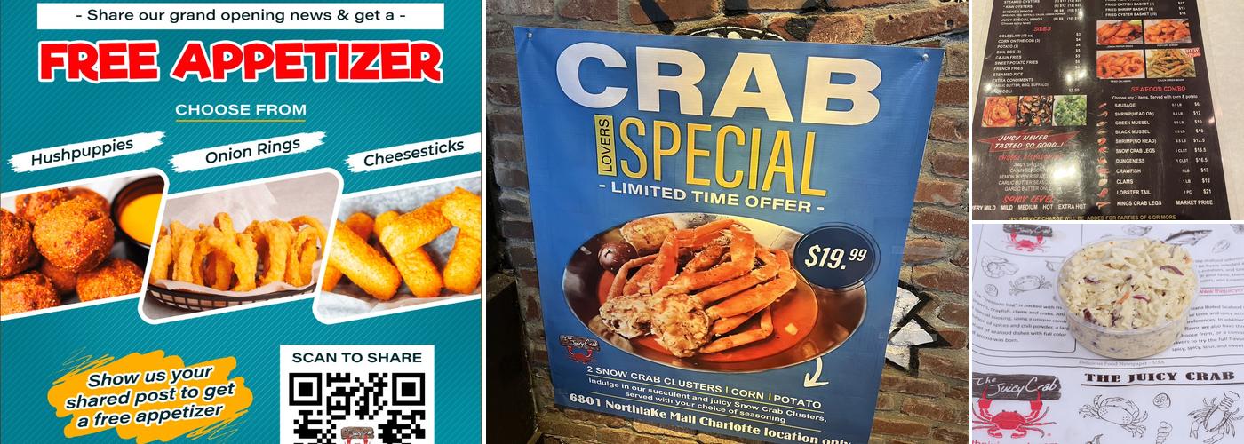 The Juicy Crab Mecklenburg Menu
