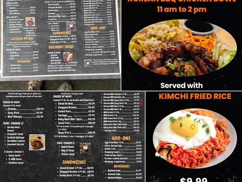 Gogi BBQ House Menu