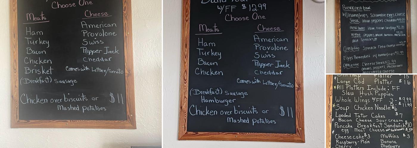Davis Diner Menu