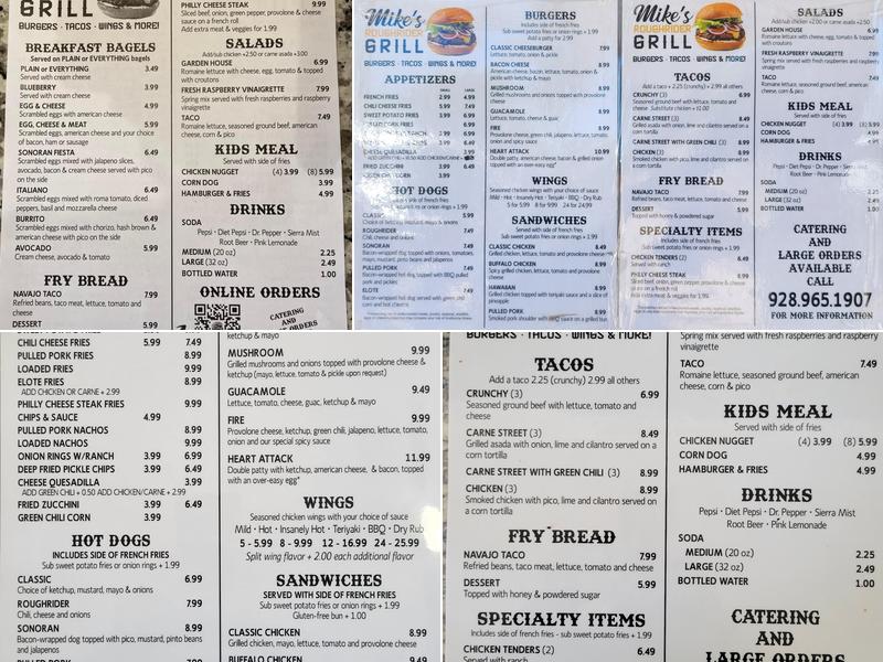 Mike's Grill Menu