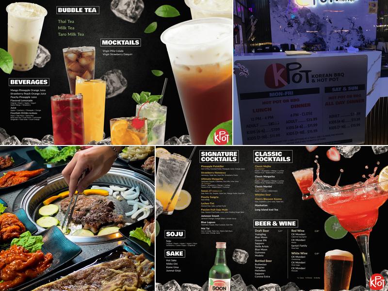 KPOT Korean BBQ & Hot Pot Menu