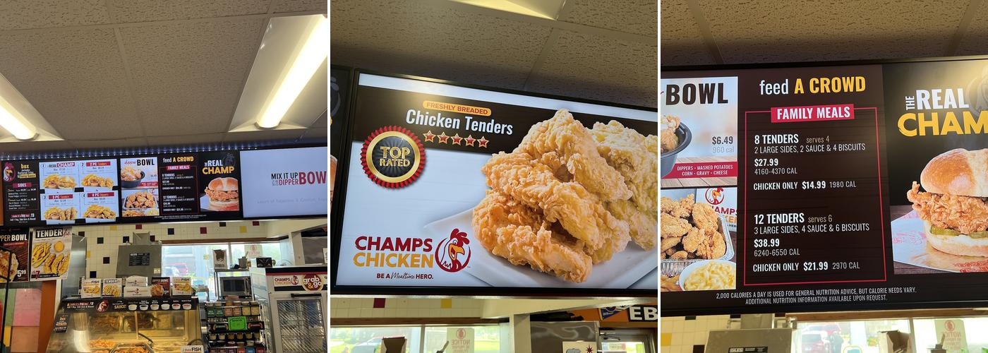 Champs Chicken Menu