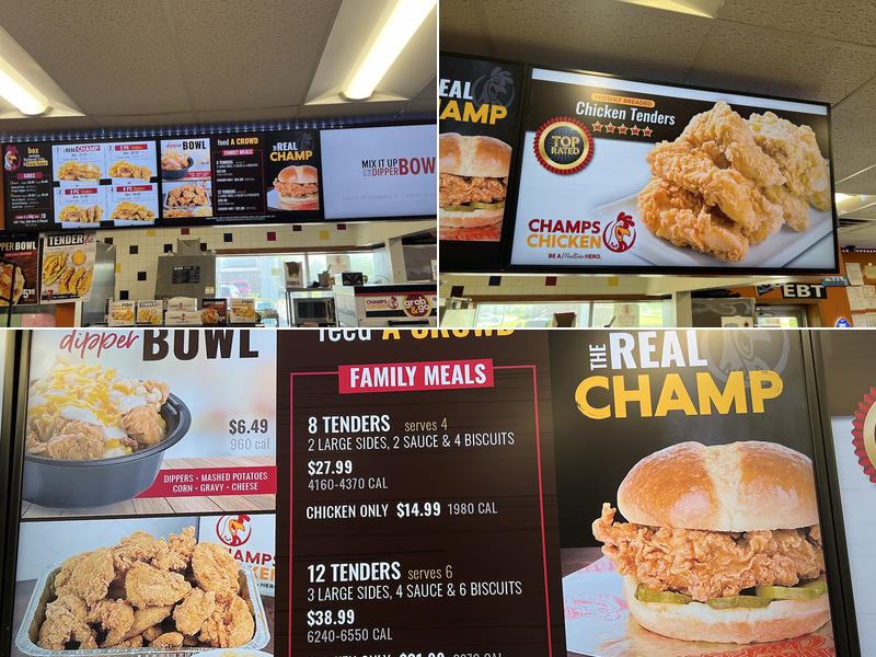Champs Chicken Menu