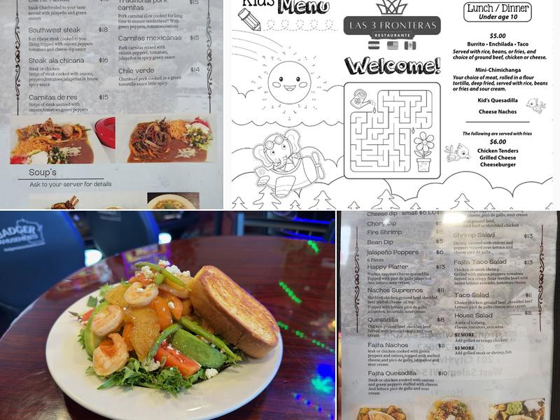 Las 3 Fronteras Menu
