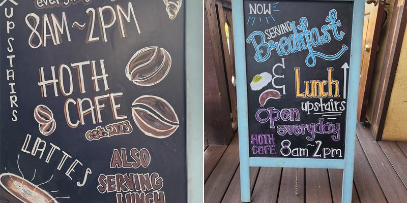 HOTH COFFEE & BUBBLE TEA Menu