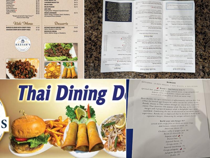 Keziah's Kitchen Menu