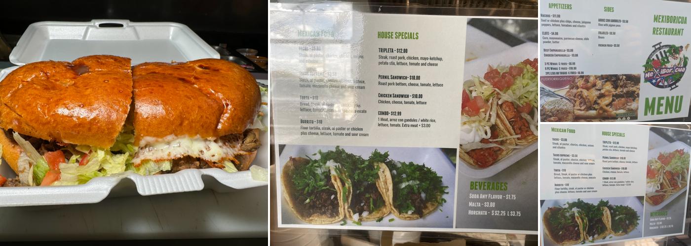 Mexiboricua Restaurant Menu