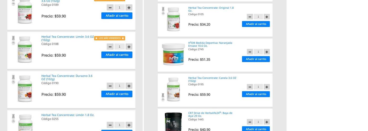 Activate nutricion Menu