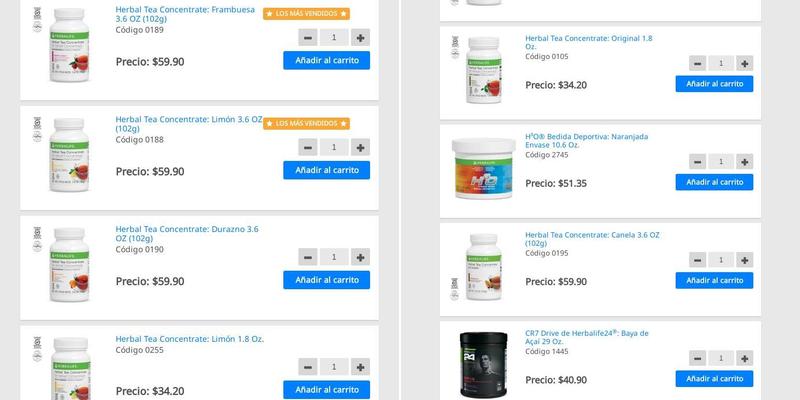 Activate nutricion Menu