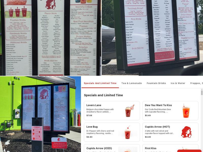 Ginger Ale's Menu