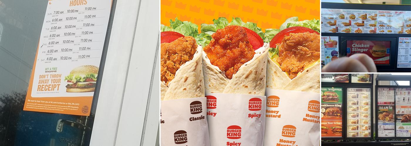 Burger King Menu