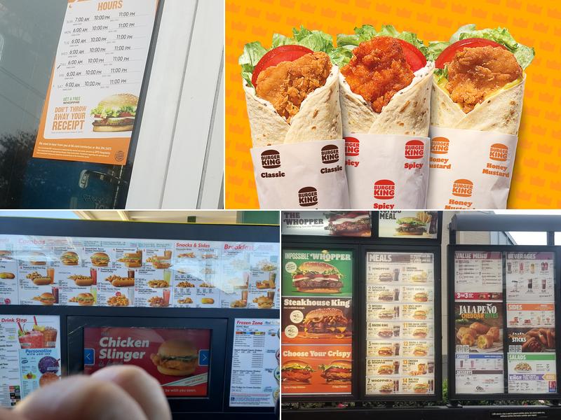 Burger King Menu