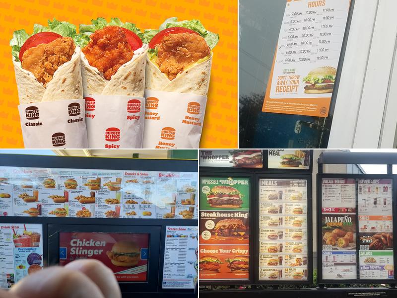 Burger King Menu