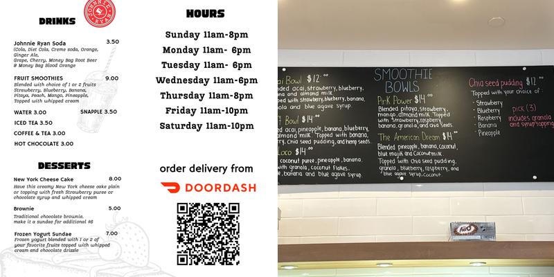 Swift Current Eatery LLC Menu