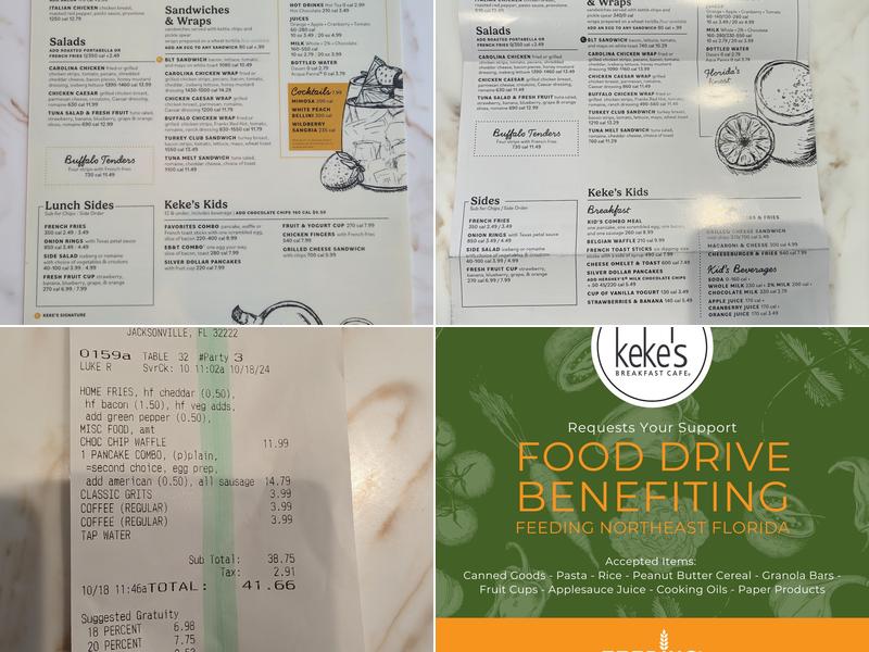 Keke's Breakfast Cafe Menu