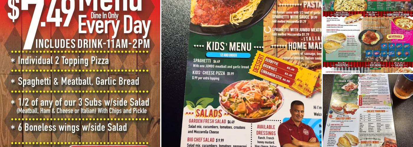 Derby City Pizza Menu