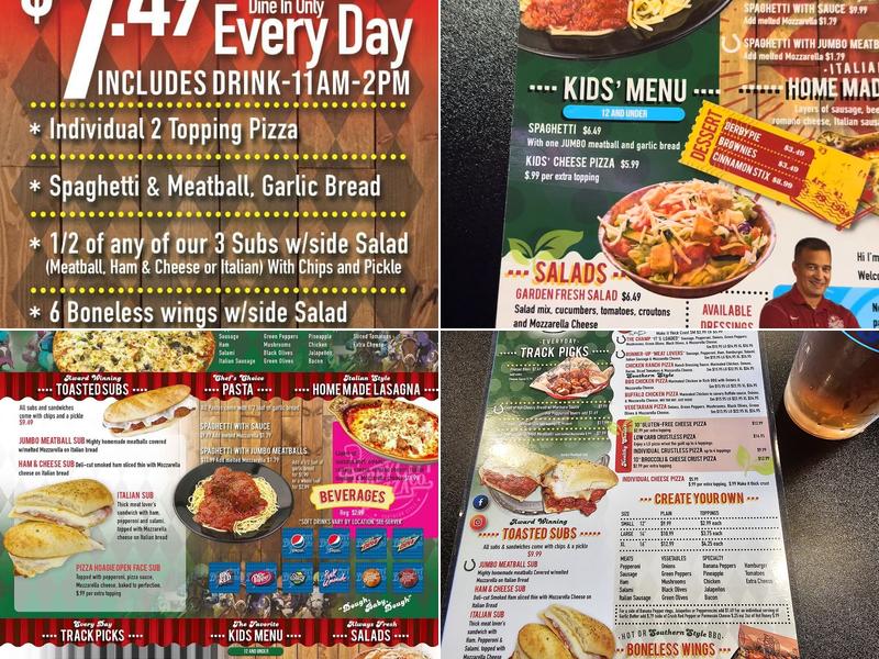 Derby City Pizza Menu