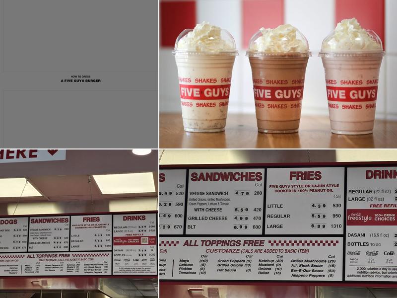 Five Guys Menu