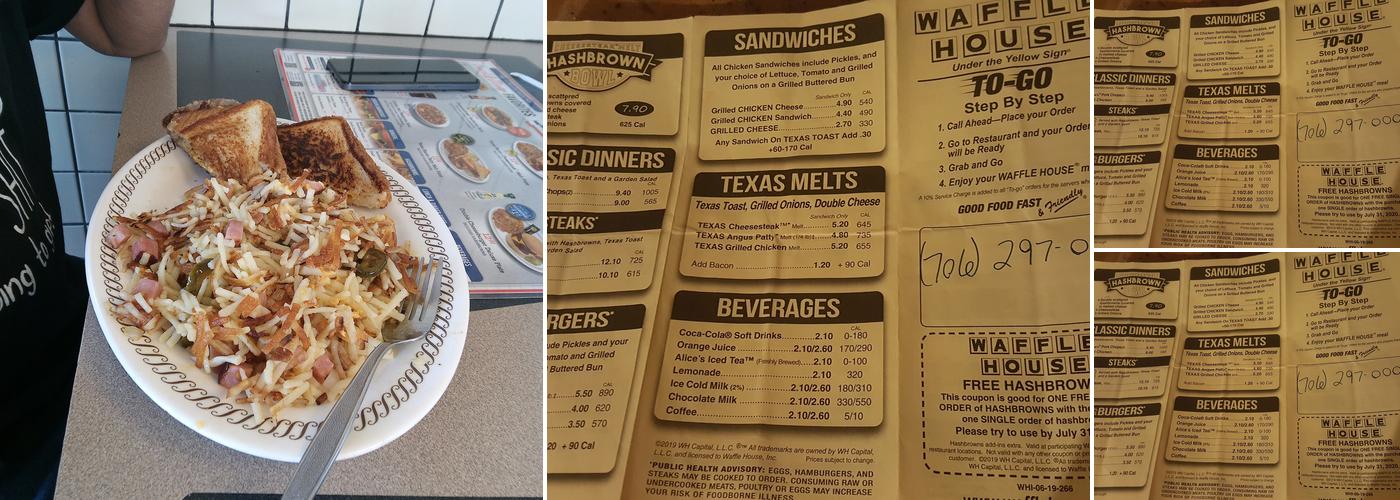 Waffle House Menu