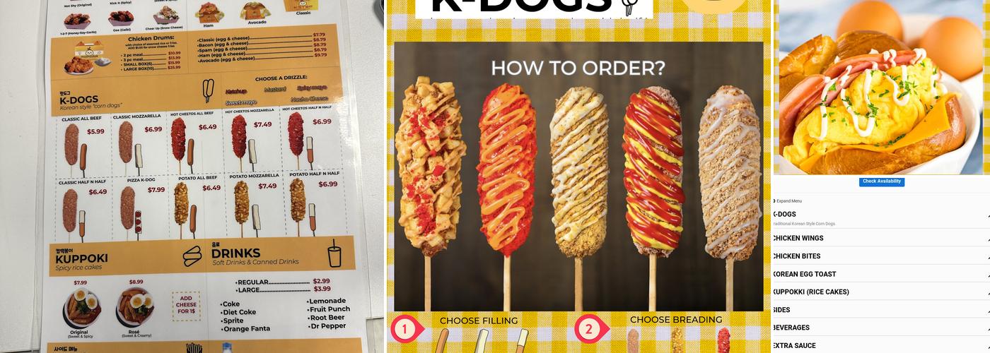 K Stop Charlotte Menu