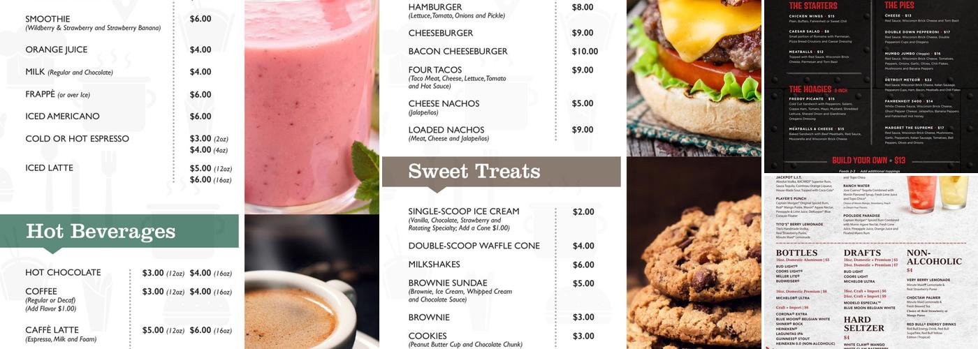 Square Pie Pizza Co. Menu