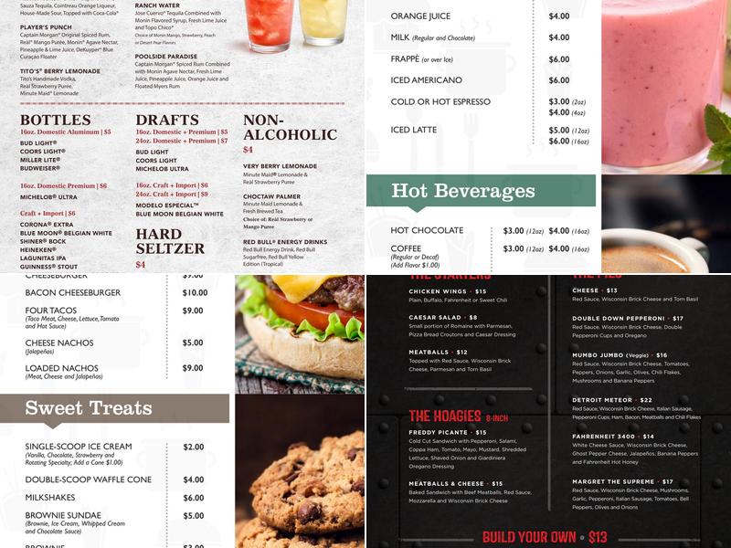 Square Pie Pizza Co. Menu