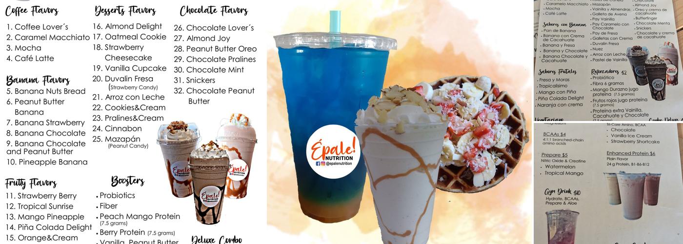 Épale! Nutrition Menu
