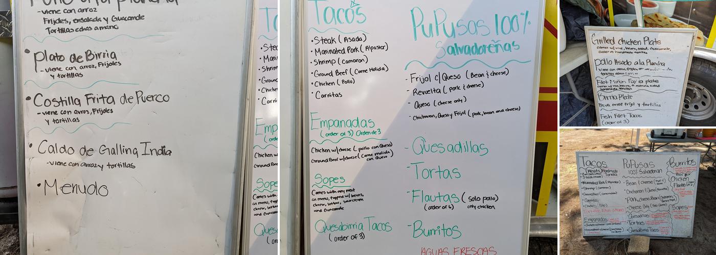 Autentico Sabor Latino Menu