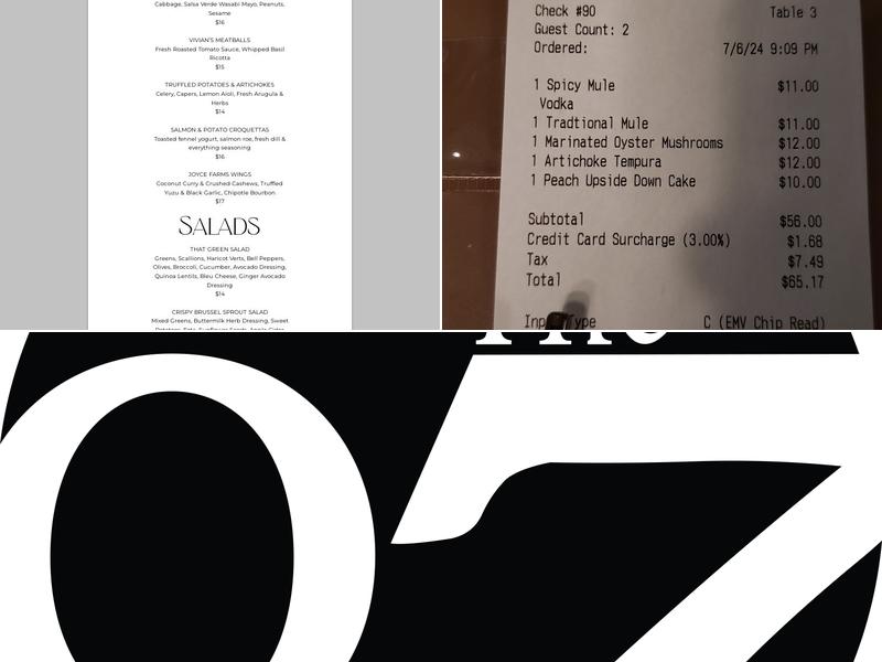 The 07 Menu