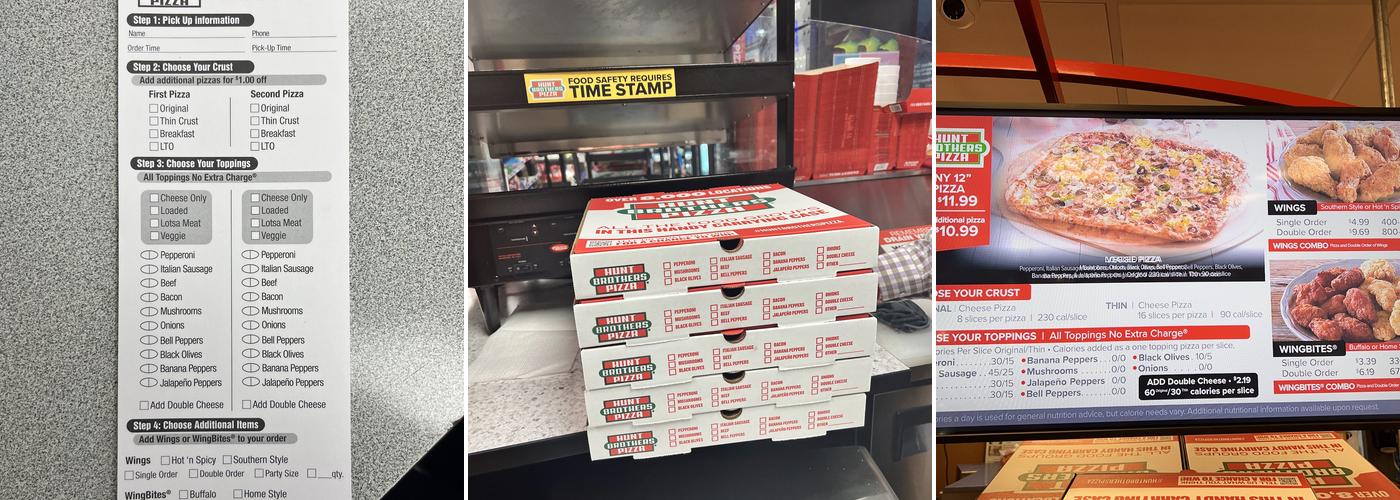 HUNT BROTHERS PIZZA (Chevron) Menu