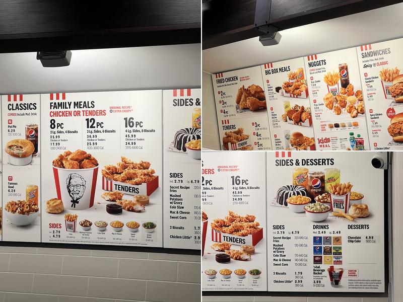 KFC Menu