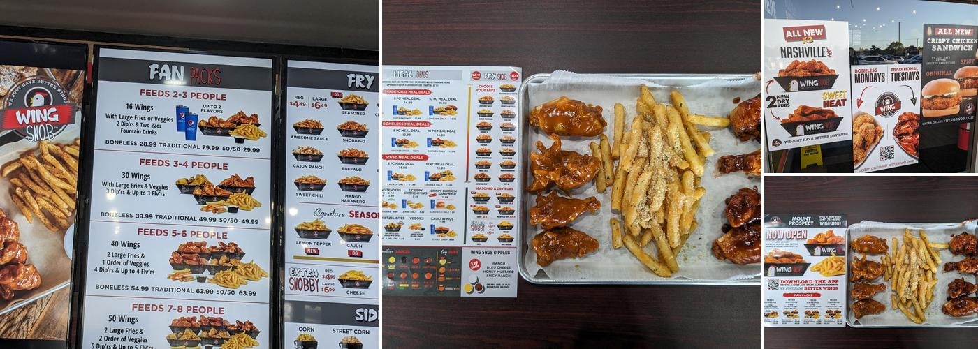 Wing Snob Menu