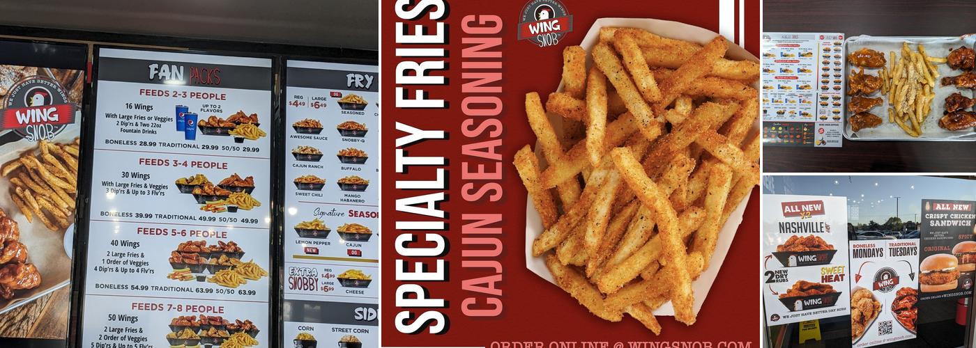 Wing Snob Menu