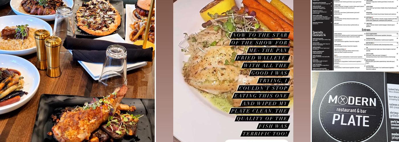Modern Plate Menu