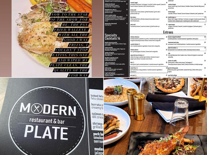 Modern Plate Menu