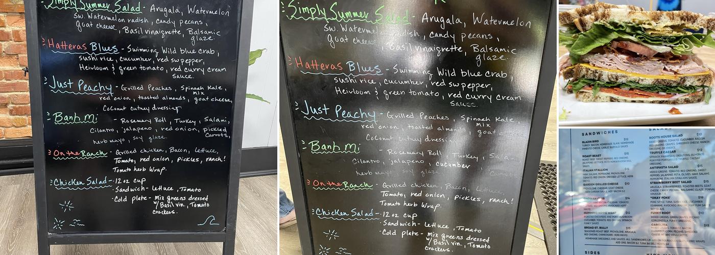 Downtown Roots Menu
