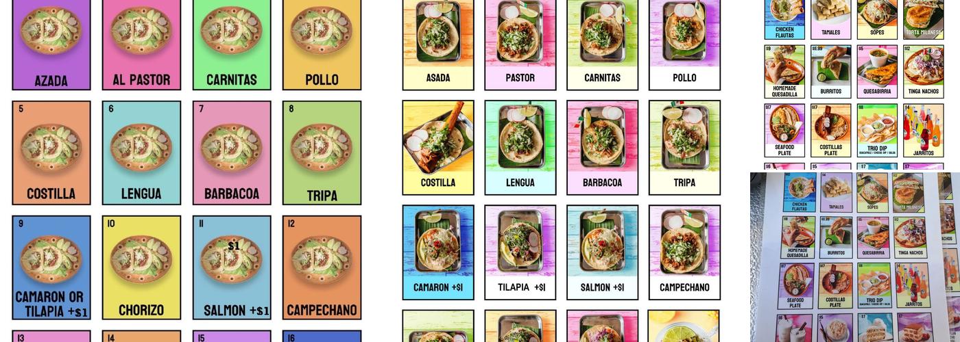 Los 2 Carnales Jax Menu