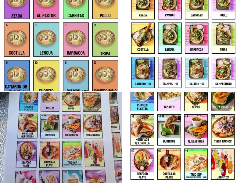 Los 2 Carnales Jax Menu