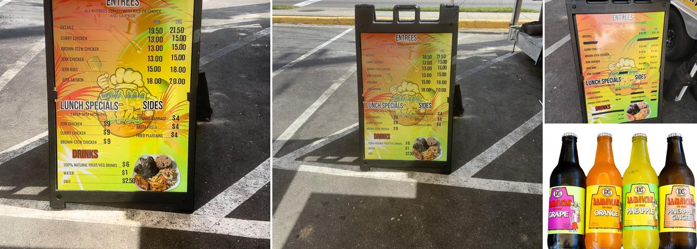 Jam Bros Caribbean Cuisine Menu