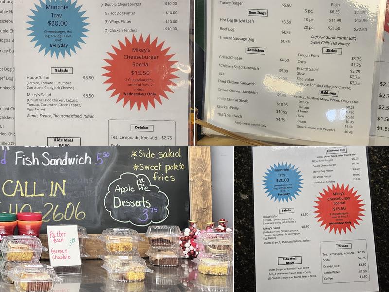 Mikey's Diner Menu