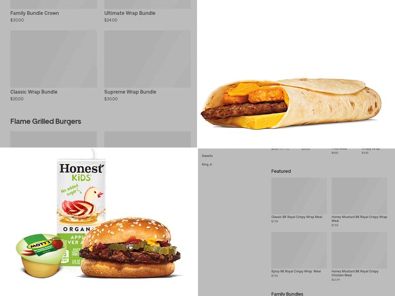Burger King Menu