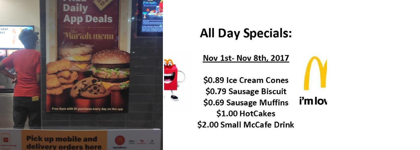 McDonald's Menu