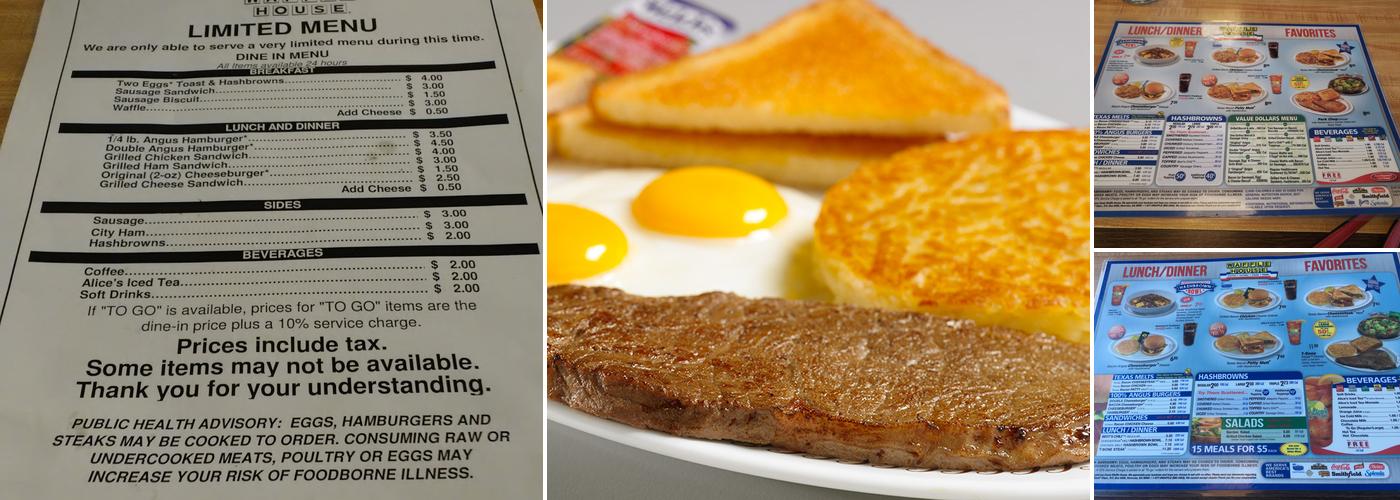 Waffle House Menu