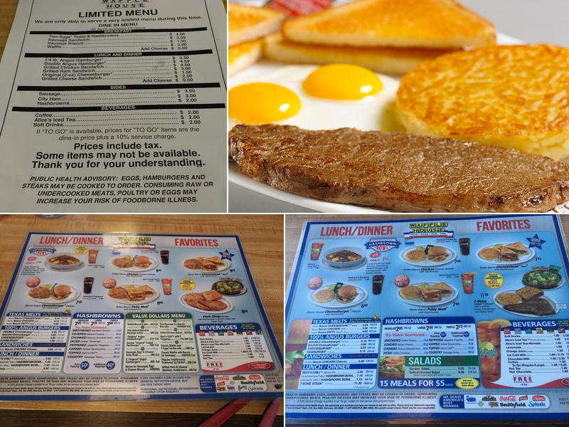 Waffle House Menu