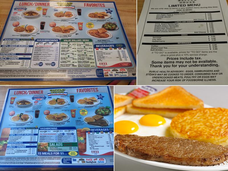 Waffle House Menu