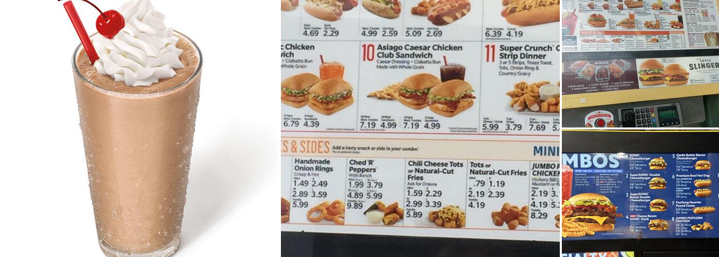 Sonic Drive-In Menu